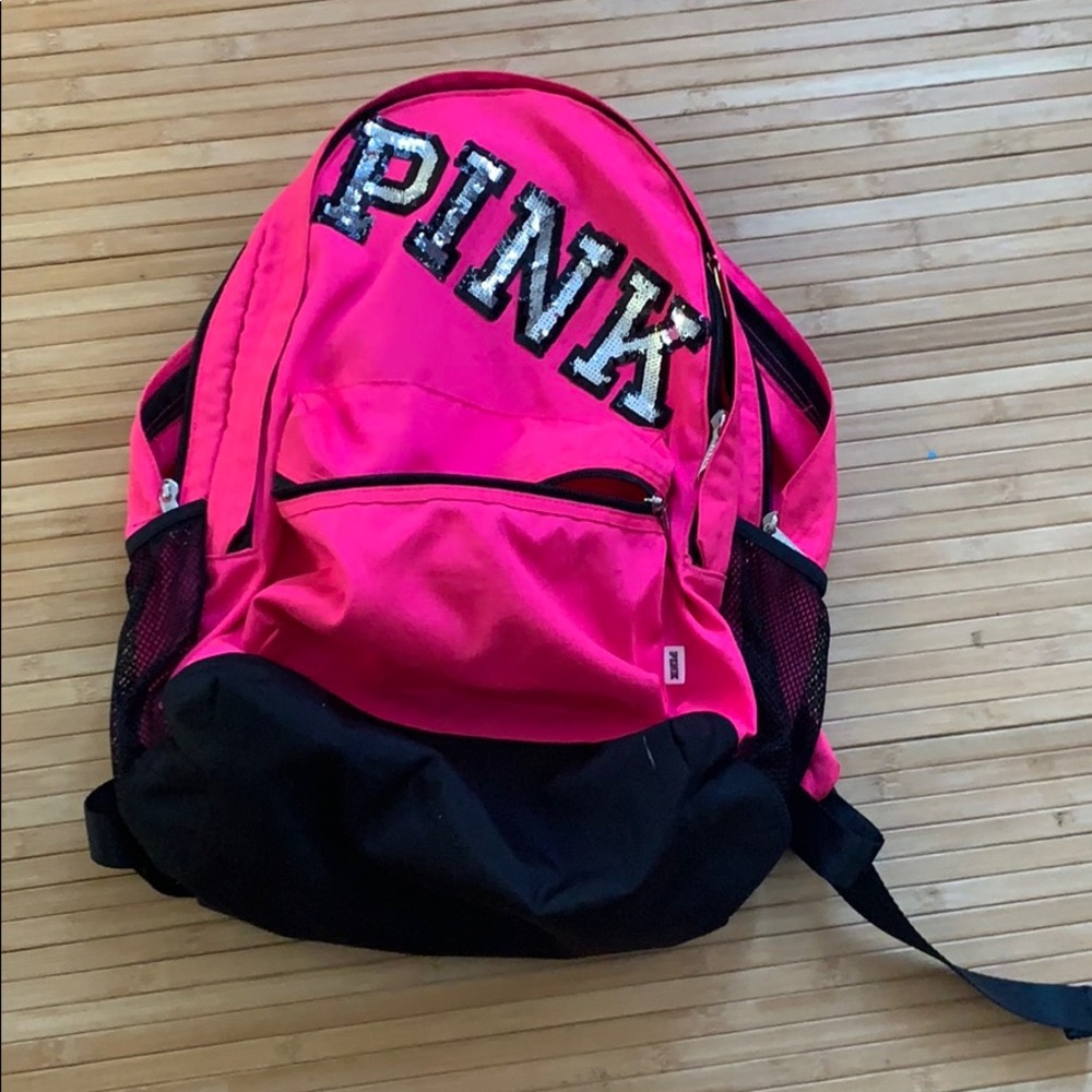 Pink backpack